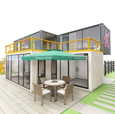 Tubos quadrados de aço galvanizado Estrutura principal para design e construção de casas de contêineres de hotéis personalizadas