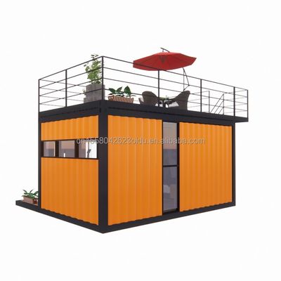 Hotel Container portátil de 20 pés Loja de roupas Café pré-fabricado Loja móvel Armazém