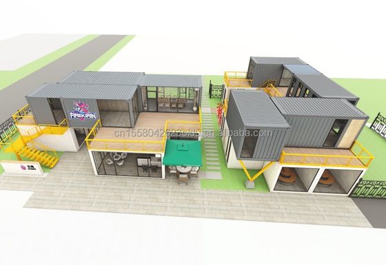 Tubos quadrados de aço galvanizado Estrutura principal para design e construção de casas de contêineres de hotéis personalizadas