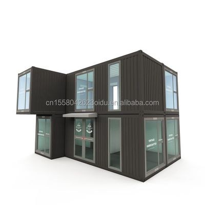 50/75/100mm Painel Sandwich de onda Paredes Container modular Escritório pré-fabricado para espaços de trabalho modernos e flexíveis