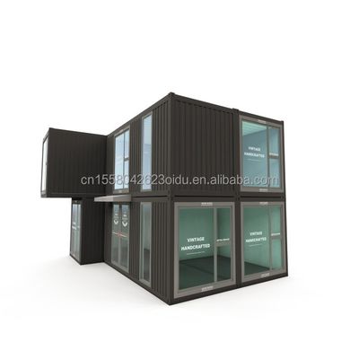 50/75/100mm Painel Sandwich de onda Paredes Container modular Escritório pré-fabricado para espaços de trabalho modernos e flexíveis
