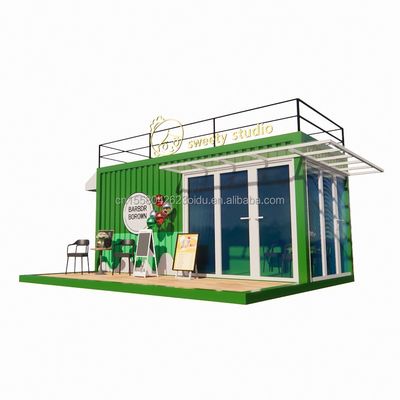 50/75/100mm Wave Sandwich Panel Parede 20ft Container Portátil Loja de Vestuário Loja Móvel Prefabricada Loja Pop Up