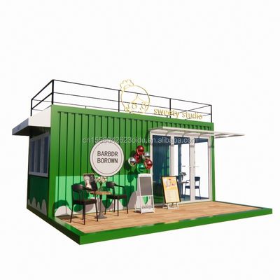 50/75/100mm Wave Sandwich Panel Parede 20ft Container Portátil Loja de Vestuário Loja Móvel Prefabricada Loja Pop Up
