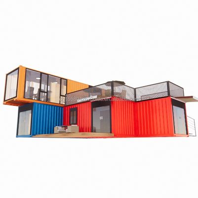 Casas de aço de 40 pés com estilo de design chinês Luxo vivendo em casas de contêineres pré-fabricadas