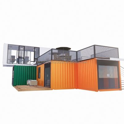 Casas de aço de 40 pés com estilo de design chinês Luxo vivendo em casas de contêineres pré-fabricadas
