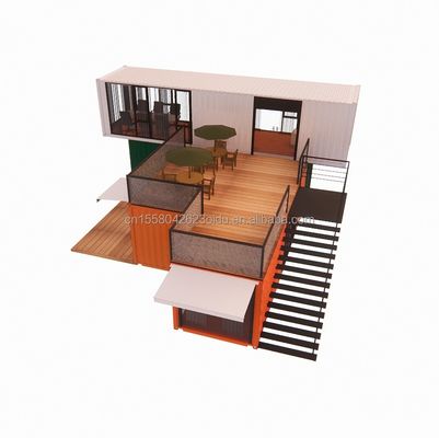 Casas de aço de 40 pés com estilo de design chinês Luxo vivendo em casas de contêineres pré-fabricadas
