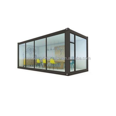 Armazém móvel e portátil pré-fabricado Escritório de contêineres de transporte de 20 pés com 50/75/100mm Wave Sandwich Panel Wall