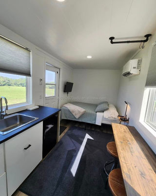 Tubos de aço galvanizado quadrados Estrutura principal Casa pré-fabricada para 20 pés ou 40 pés Casa moderna de luxo