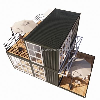 20ft pré-fabricado Envio Casas pequenas Casa de contêineres Casa móvel pré-fabricada Casa para loja em estilo de design chinês