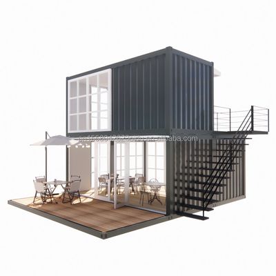 20ft pré-fabricado Envio Casas pequenas Casa de contêineres Casa móvel pré-fabricada Casa para loja em estilo de design chinês