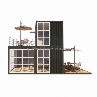 20ft pré-fabricado Envio Casas pequenas Casa de contêineres Casa móvel pré-fabricada Casa para loja em estilo de design chinês