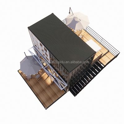 20ft pré-fabricado Envio Casas pequenas Casa de contêineres Casa móvel pré-fabricada Casa para loja em estilo de design chinês