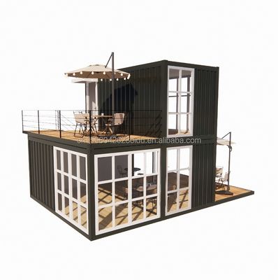20ft pré-fabricado Envio Casas pequenas Casa de contêineres Casa móvel pré-fabricada Casa para loja em estilo de design chinês
