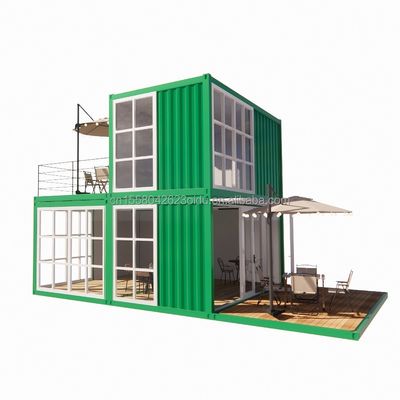Container totalmente mobilado Casa de Container de cor personalizada Container de carga marítima de 20 pés apenas para necessidades de hotel e supermercado
