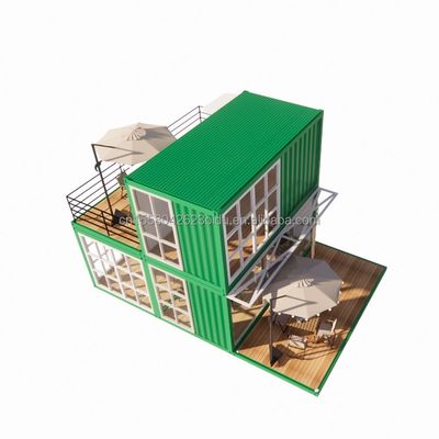 Container totalmente mobilado Casa de Container de cor personalizada Container de carga marítima de 20 pés apenas para necessidades de hotel e supermercado