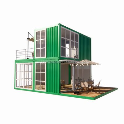 Container totalmente mobilado Casa de Container de cor personalizada Container de carga marítima de 20 pés apenas para necessidades de hotel e supermercado