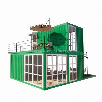 Container totalmente mobilado Casa de Container de cor personalizada Container de carga marítima de 20 pés apenas para necessidades de hotel e supermercado