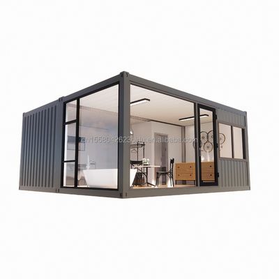 Preço acessível 20ft ou 40ft portátil aço leve Container telhado plano estúdio pré-fabricado Casa casa com cor personalizada