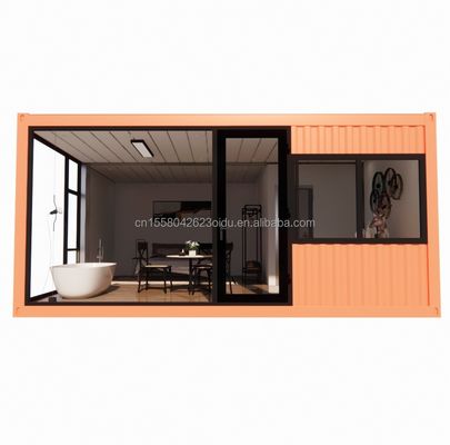 Preço acessível 20ft ou 40ft portátil aço leve Container telhado plano estúdio pré-fabricado Casa casa com cor personalizada
