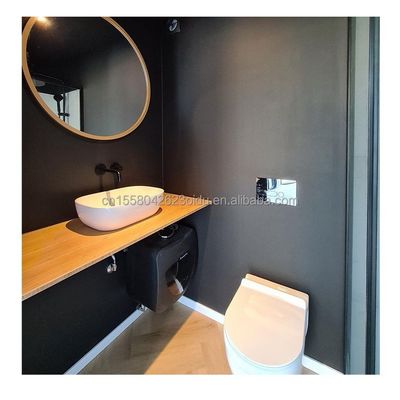 Casas de contêineres resistentes de 20 pés com painel de sanduíche de onda de 50/75/100 mm parede e design moderno embarque pré-fabricado casa pequena