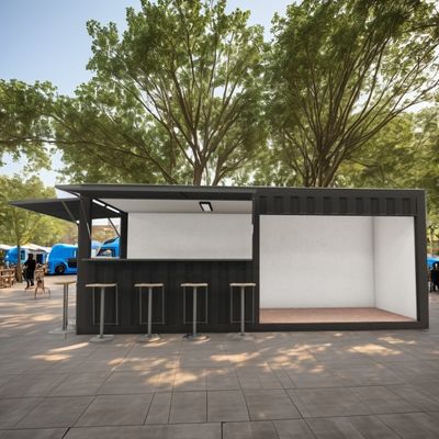 20ft Mini Pop-up Shop Container para fast-food Restaurante Loja de conveniência Quiosque e Casa