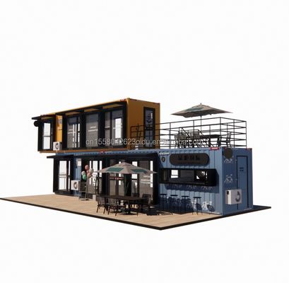 Container de dobra de aço galvanizado Design Café Bar Casa loja móvel Container restaurante