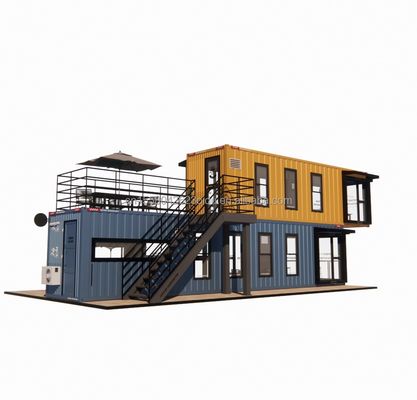 Container de dobra de aço galvanizado Design Café Bar Casa loja móvel Container restaurante