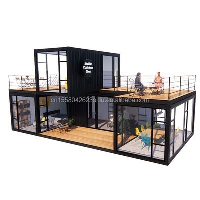 Casa de luxo Modular Container de aço Residencial Vila pré-fabricada Casa pré-fabricada Casas para loja