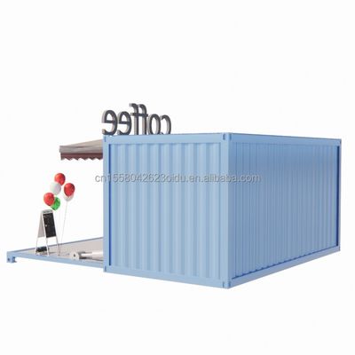 50/75/100mm Wave Sandwich Panel Wall Luxury 20ft Foldable Container House para Café/Container Cafe/Container Bar