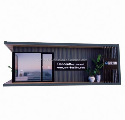Casas de contêiner Casas pré-fabricadas Cores personalizadas Casa de vidro de madeira Sala de sol Casas de contêiner pré-fabricadas
