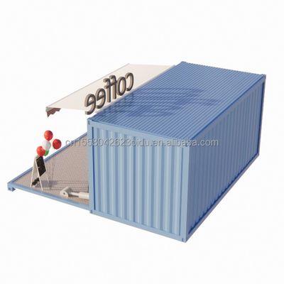 50/75/100mm Wave Sandwich Panel Wall Luxury 20ft Foldable Container House para Café/Container Cafe/Container Bar
