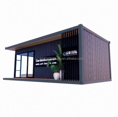 Casas de contêiner Casas pré-fabricadas Cores personalizadas Casa de vidro de madeira Sala de sol Casas de contêiner pré-fabricadas