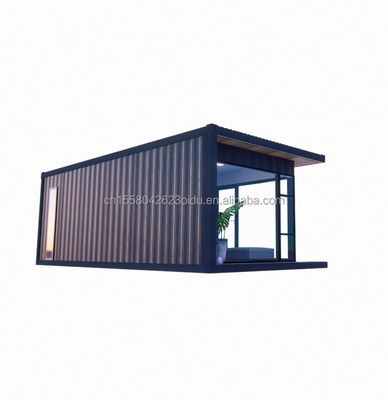 Casas de contêiner Casas pré-fabricadas Cores personalizadas Casa de vidro de madeira Sala de sol Casas de contêiner pré-fabricadas