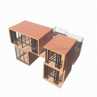 Design moderno 20ft portavel Container de remessa Loja de roupas Pop-Up Loja de varejo Parede 50/75/100mm Wave Sandwich Panel