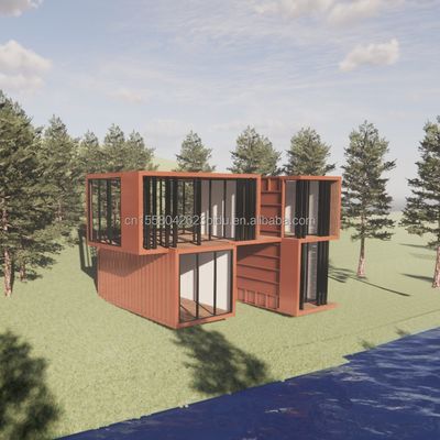 Design moderno 20ft portavel Container de remessa Loja de roupas Pop-Up Loja de varejo Parede 50/75/100mm Wave Sandwich Panel