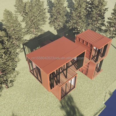 Design moderno 20ft portavel Container de remessa Loja de roupas Pop-Up Loja de varejo Parede 50/75/100mm Wave Sandwich Panel