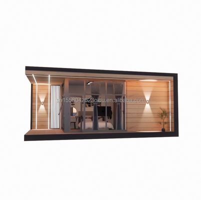 Casa de vidro de madeira pré-fabricada de 30 pés Container de casa de sol Container pré-fabricado