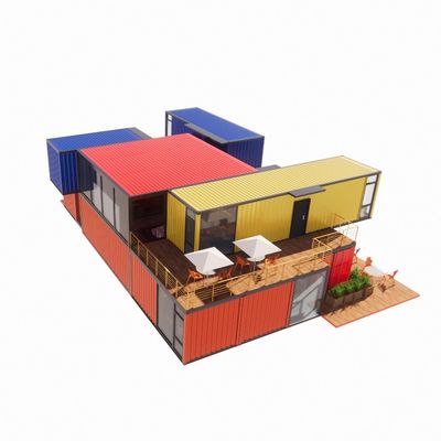Tubos quadrados de aço galvanizado Estrutura principal para personalização Casas de contêineres pré-fabricadas modernas Janela de liga de alumínio