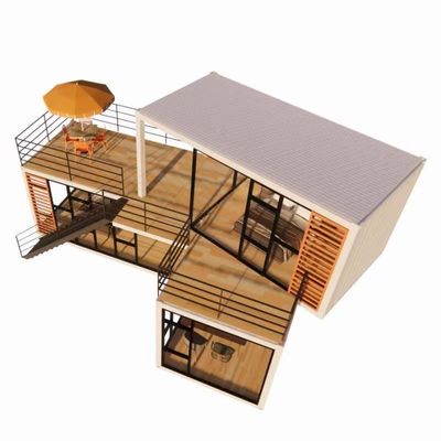 Parede 50/75/100mm Painel Sandwich de onda Casa portátil Casas móveis Edifícios de escritórios pré-fabricados para luxo Container Cozinhas de hotéis