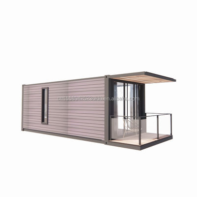Tubos de aço galvanizados quadrados Casa de contêineres pré-fabricada Casa móvel pré-fabricada Casa de 20 pés Envio Casas pequenas Cor personalizada