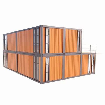 Janela de liga de alumínio e painel de sanduíche de onda de 50/75/100 mm Casas pré-fabricadas de luxo com banheiro