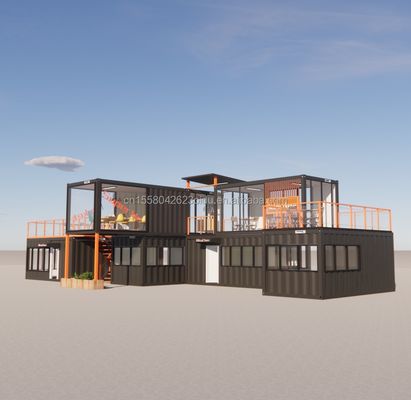 Casa bonita e acessível com paredes múltiplas combinações de casas pré-fabricadas de 20 pés casas minúsculas contêiner em cores personalizadas