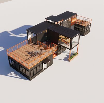 Casa bonita e acessível com paredes múltiplas combinações de casas pré-fabricadas de 20 pés casas minúsculas contêiner em cores personalizadas
