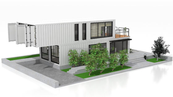 Porto Rico Posicionamento dobrável 40ft Luxury Pack Container Casas Modulares Prefabricadas Casa Prefabricada para o mercado