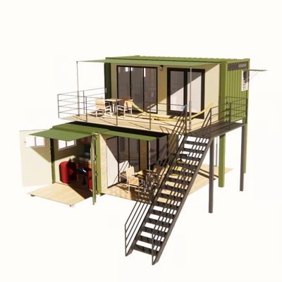 20ft ou 40ft dobrável Porto Rico Vida de luxo Flat Pack Container de transporte Casas Modulares Prefabricadas Prefab House