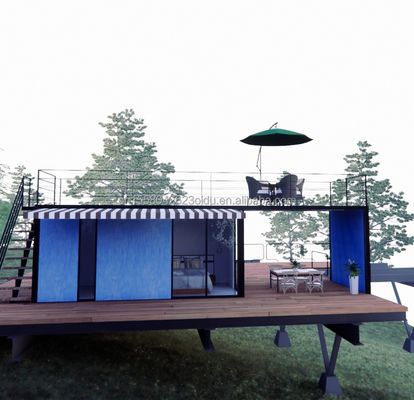 Loja Casa Modular Prefabricada Moderna e Fácil de Montar com Paredes de Painel Sandwich de 50/75/100 mm