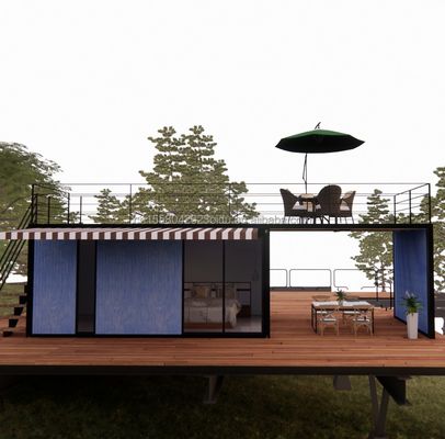 Loja Casa Modular Prefabricada Moderna e Fácil de Montar com Paredes de Painel Sandwich de 50/75/100 mm