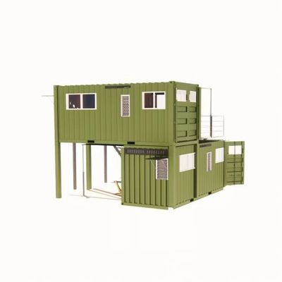 20ft ou 40ft dobrável Porto Rico Vida de luxo Flat Pack Container de transporte Casas Modulares Prefabricadas Prefab House