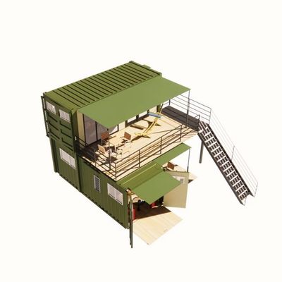 20ft ou 40ft dobrável Porto Rico Vida de luxo Flat Pack Container de transporte Casas Modulares Prefabricadas Prefab House