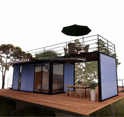 Loja Casa Modular Prefabricada Moderna e Fácil de Montar com Paredes de Painel Sandwich de 50/75/100 mm